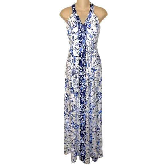Lilly Pulitzer Carmilla Maxi Dress in "Barefoot Beachcombers" NWT - Size 2 - Picture 11 of 13